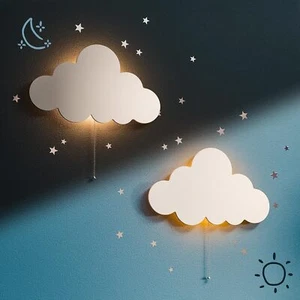 Cloud Light - Floating Cloud Wall Lamp for Nursery | Cute Floating Lamp for - Picture 1 of 9