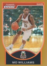 2007-08 Bowman Chrome Basketball Refractors Gold #82 Mo Williams /99