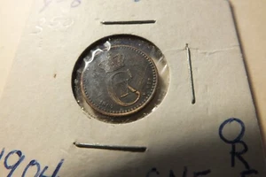 Dänemark 1904 1 Erz und 1912 2 Erz Münze - Bild 1 von 4