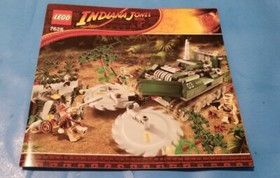 LEGO Indiana Jones Jungle Cutter 7626 Instruction Manual Book Only