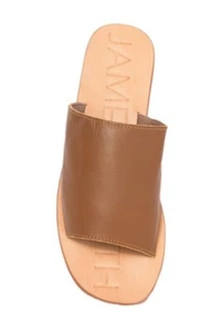 Boho Pantoletten Off Duty Slide Sandalen Deep Tan Slide Sandalen Leder Pantoletten Sandalen  - Bild 1 von 11