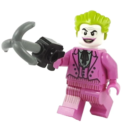 LEGO® The Joker Dark Pink Suit Minifigure™ w Hook Marvel Super Heroes sh704 - Image 1 of 4