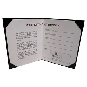 Authentic Piaget Certificate of Authenticity Holder Wallet - Picture 1 of 5