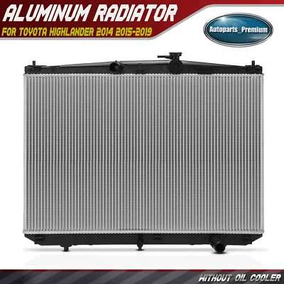 Radiador sem refrigerador de óleo para Toyota Highlander 2014 2015 2016 2017-2019 2.7L - Imagem 1 de 4