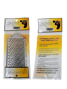 Sunny Deluxe Metal Pedicure Foot File Callus Replacement Blade x 10 pcs - Picture 1 of 5