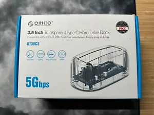 orico 3.5inch Transparent Type C Harddrive Dock - Picture 1 of 1