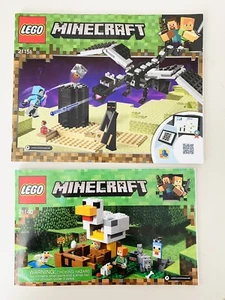 Lego - Folletos de instrucciones de Minecraft ~ 21140 y 21151 ~ SOLO libros - Imagen 1 de 3