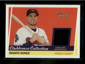 RENATO NUNEZ 2016 TOPPS HERITAGE MINOR LEAGUE USED WORN JERSEY AJ2273 - Picture 1 of 1