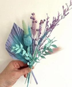 Lavender Lilac Cake Topper , Cake Decoration, Birthday Cake, Lilac Palm Leaf - Picture 1 of 9