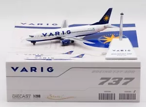 1:200 JC Wings Diecast Aircraft Model Varig Airlines Boeing B737-400 PP-VTL JET - Picture 1 of 12