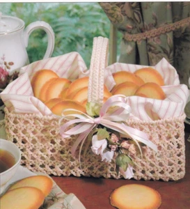 Crochet Pattern Instructions GATHERING BASKET - Picture 1 of 2