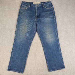 VINTAGE Perry Ellis Jeans 38x30 Mens Blue Denim America Baggy Relaxed Casual 90s - Picture 1 of 10