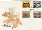 ZIMBABWE :1986 Moths set SG694-7 on illustrated First Day Cover