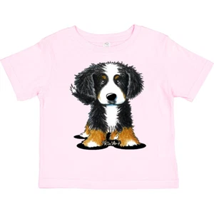 Inktastic Bernese Mountain Dog Toddler T-Shirt - KiniArt Bmd Cute Drawing Unisex - Picture 1 of 25
