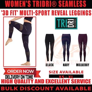 Women TriDri Seamless 3D Fit Multi-Sport Reveal Leggings Gym Workout Yoga TR207 - Picture 1 of 8