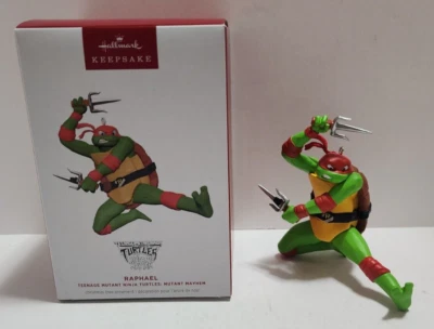Hallmark Keepsake Adorno de Navidad TMNT Tortugas Raphael Mutant Mayhem 2024 Nuevo Foto 1 de 4