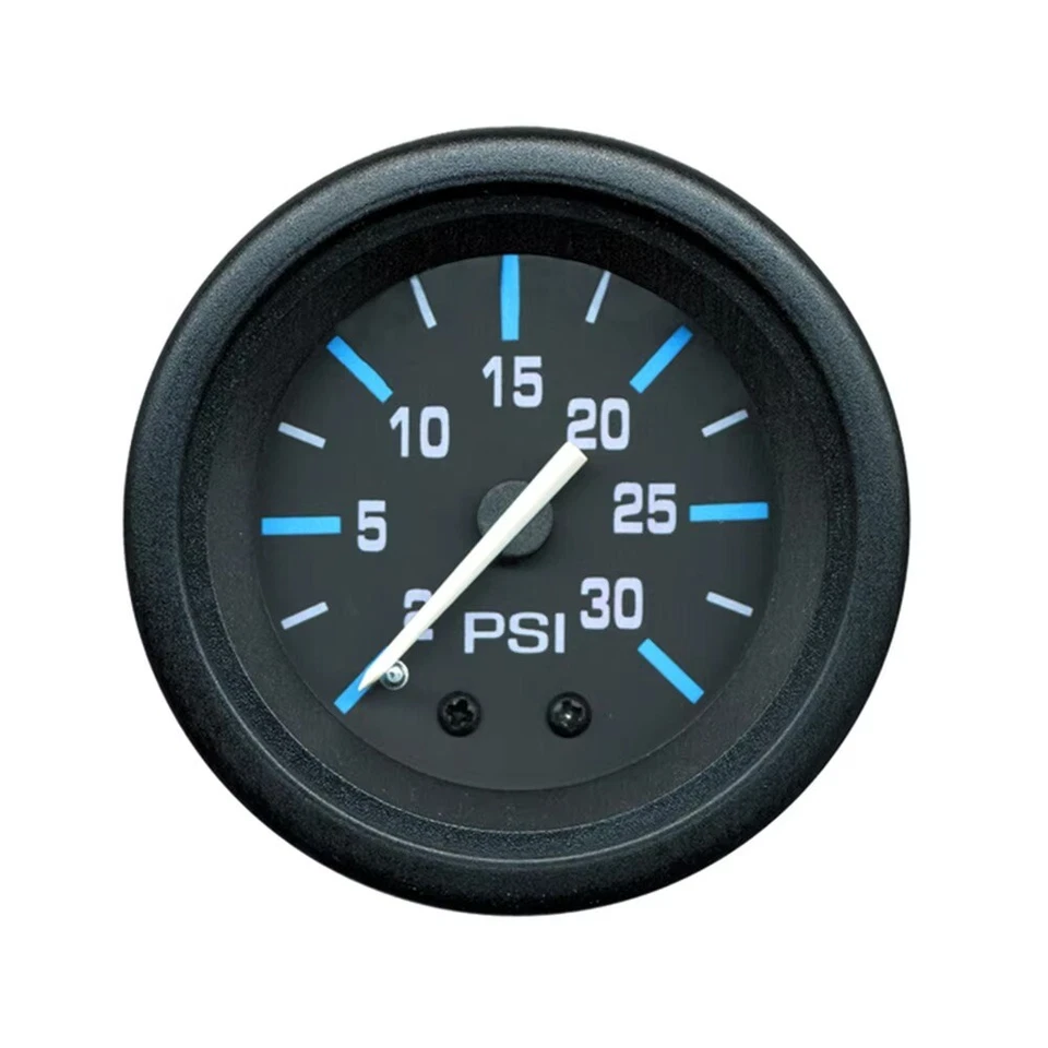 895288A03 OEM GAUGE KIT, Water Pressure (2-30 PSI) Black Face for Mercury 1994 ↑ - Image 1 of 1