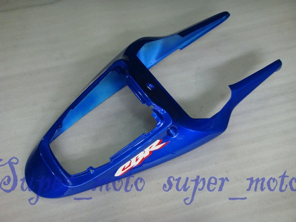 Cubierta trasera de plástico para Honda CBR954RR CBR900RR 2002-2003 azul carenado trasero Foto 1 de 2