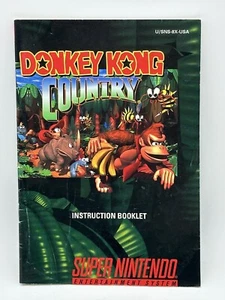 Donkey Kong Country Super Nintendo SNES Instruction Booklet Manual Only - Picture 1 of 1