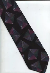 NEW CLASSIC FROG 100% SILK GEOMETRIC NECK TIE NECKTIE MENS HOLIDAY GIFT PRESENT - Picture 1 of 1