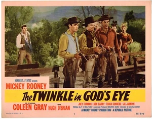 *THE TWINKLE IN GOD'S EYE (1955) Three Cowboys Twirl Their Pistols 11x14 Western - Bild 1 von 2