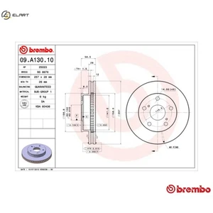 2x BRAKE DISC 09.A130.10 FOR TOYOTA ZACE INNOVA/KIJANG TAMARAW/FX HILUX/VIGO - Picture 1 of 10