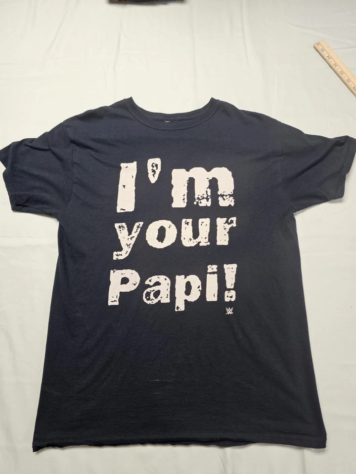 Рубашка Eddie Guerrero Y2k Papi мужская большая черная латиноамериканская Heat WWE реслинг средняя - Изображение 1 из 4