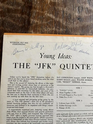 THE "JFK" QUINTET LP *SIGNED AUTOGRAPH*- YOUNG IDEAS- RIVERSIDE RLP 9424-STEREO Foto 1 de 4