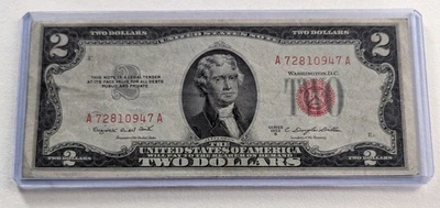 US Two Dollars, 1953 B, $2 Red Seal  - Image 1 of 2