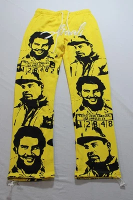 Asaali Jean Co. Unisex OG Cartel Slim Sweatpants CD4 Bright Yellow Size XL - Image 1 of 4