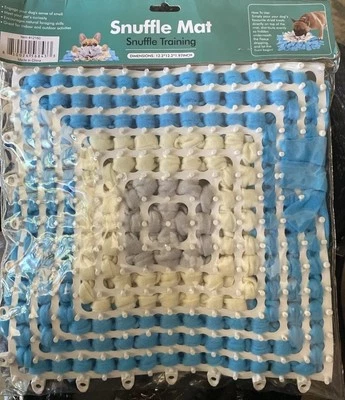 Pet Dog Snuffle Mat Nose Smell Training  Slow Feeding Food Dispenser Toys 12x12” - Image 1 of 4