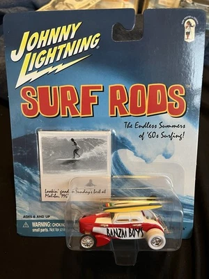 Johnny Lightning 1:64 Speed Coup Banzai Boys White Lightning Surf Rods Mint - image 1 of 4