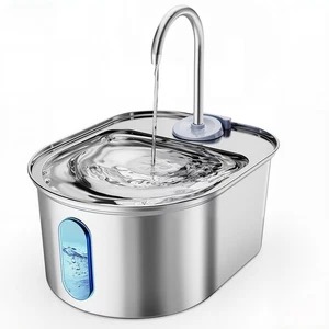 Fuente de agua para gatos de acero inoxidable, dispensador automático silencioso de agua 108 oz/3,2 L... - Imagen 1 de 9