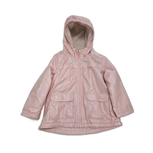 Carter's Shimmer Giacca Bambina 5T Rosa con Cappuccio Zip Tasche Frontali  - Foto 1 di 6