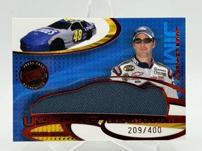 Jimmie Johnson 2005 Press Pass Eclipse Under Cover Race Used Car Cover /400 H5 - Image 1 of 2