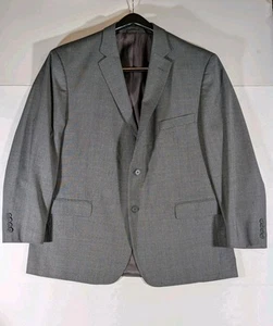 Men's Grey Wool 2 Piece suit JB Britches  Size 46R Coat/Size 40 Pants  - Picture 1 of 18