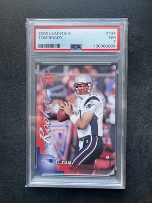 2000 Leaf Rookies & Stars - Rookie Tom Brady #134 /1000 (RC) - Image 1 of 2