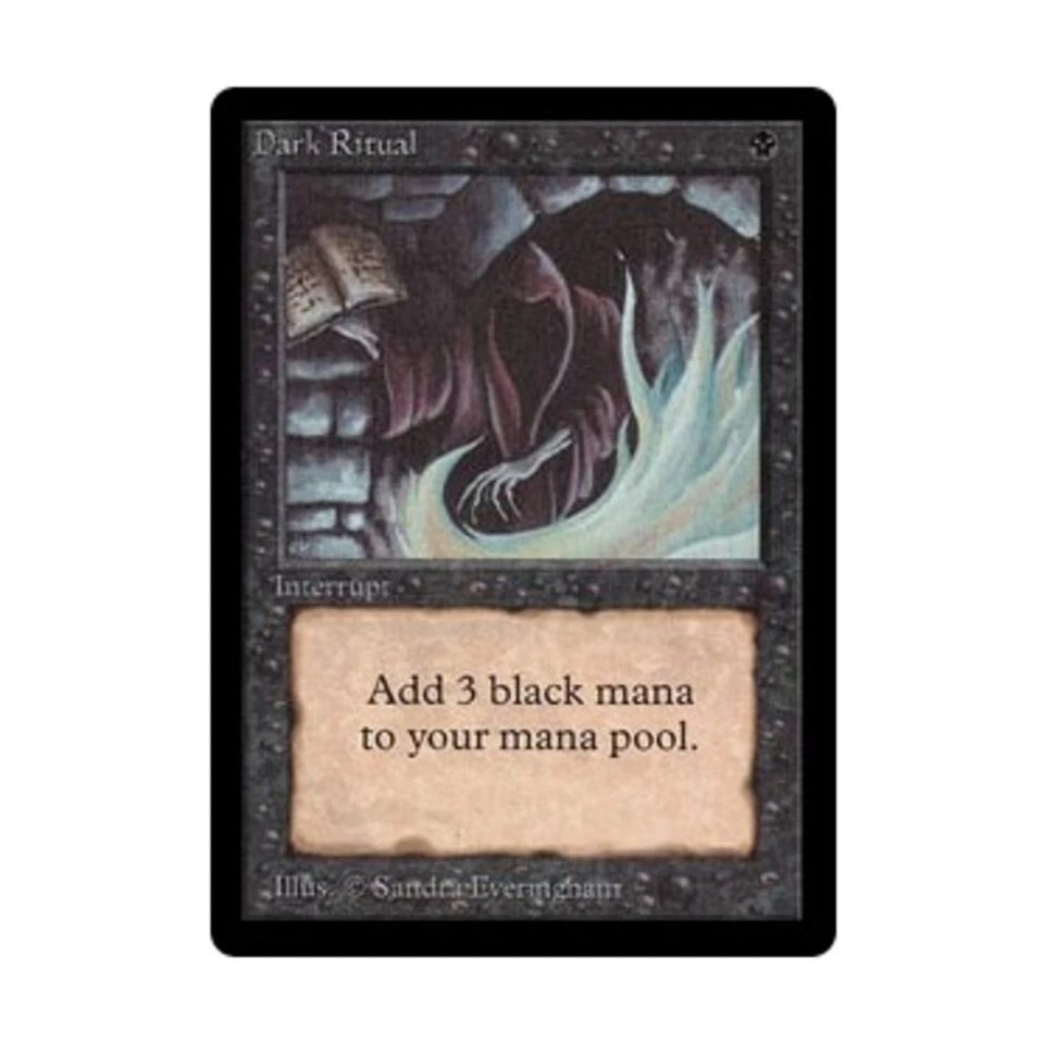 WOTC MtG Beta Dark Ritual (C) VG - Image 1 of 1