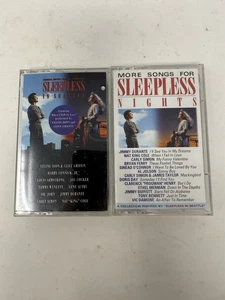 Sleepless in Seattle & More Songs for Sleepless Nights 2 Cassette Lot 1993 Epic - Picture 1 of 3