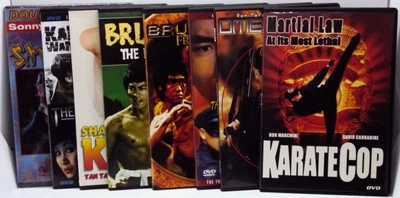 10 MOVIE LOT KARATE COP Omega BRUCE LEE INVINCIBLE Sonny Chiba Street Fighter - Image 1 of 4