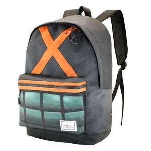 My Hero Academia X-Fan HS Backpack Grey 41 CM – Anime Kids Bag BNWT - Picture 1 of 5