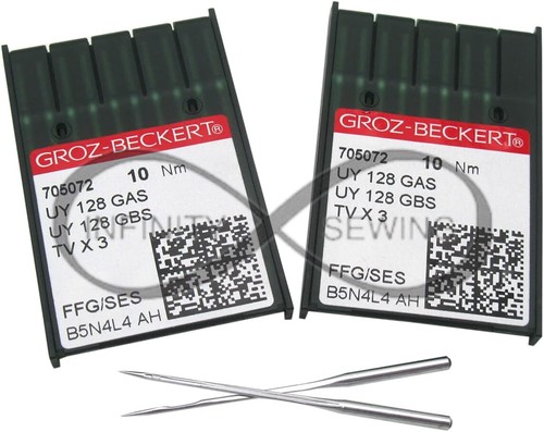 20 Aiguilles Groz-Beckert 332LL / 29X4NTW - Pour Machines à Coudre Singer 29-4, 29K