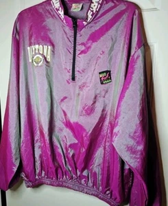 VTG 90s Surf Style Iridescent Pullover Windbreaker Shirt One Size Daytona Beach - Picture 1 of 6