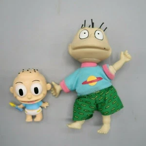 Viacom 1997 4.5" Rugrats Tommy Pickles & Funko Mini 2" Toy Figure Vintage - Picture 1 of 8