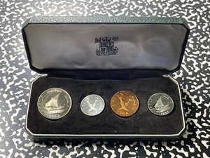 1964 South Arabia 4x Coin Proof Set Lot#B2035 With Case - Picture 1 of 4