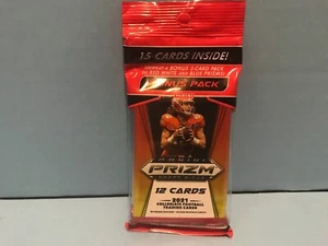 2021 PANINI PRIZM draft picks  SEALED CELLO FAT PACK red,white and blue prizm's - Foto 1 di 4