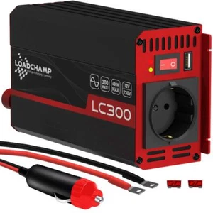 Wechselrichter 300W 600W max. Spannungswandler 12V 230V Reiner Sinus Inverter - Bild 1 von 7