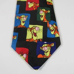 Disney Winnie The Pooh Tigger Black Necktie - Picture 1 of 6