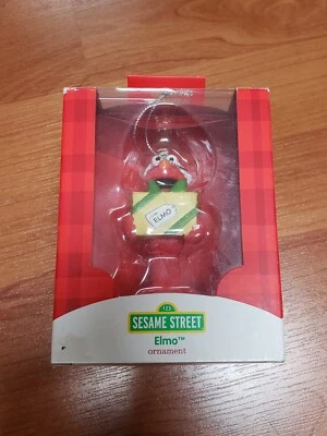 Новое американское поздравительное фамильное украшение Улица Сезам Элмо с подарком - Изображение 1 из 3