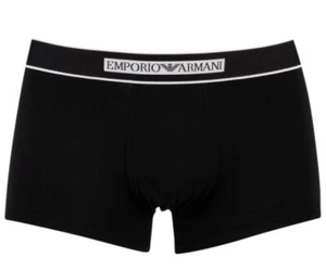 Emporio armani boxers trunks Black Stretch Cotton Size L - Picture 1 of 6
